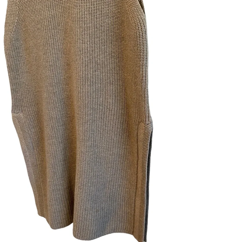 Wilfred Palmier Light Brown Sleeveless Scoop Neck Knit Tunic - Picture 5 of 6